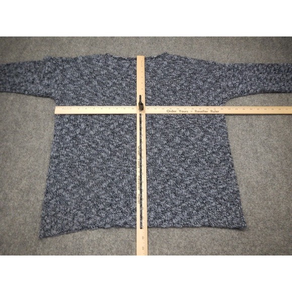 Chaps Sweater Womens Plus Size 1X Gray Metallic Long Sleeve Round Neck‎ - Picture 5 of 7